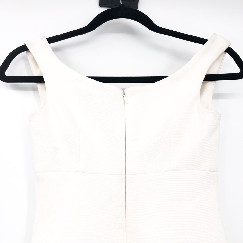 Cinq A Sept Garnet Bodycon Midi Dress Ivory White Off The Shoulder Size 0 - Picture 7 of 10